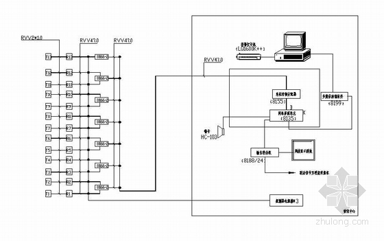 某小區安全防範系統圖